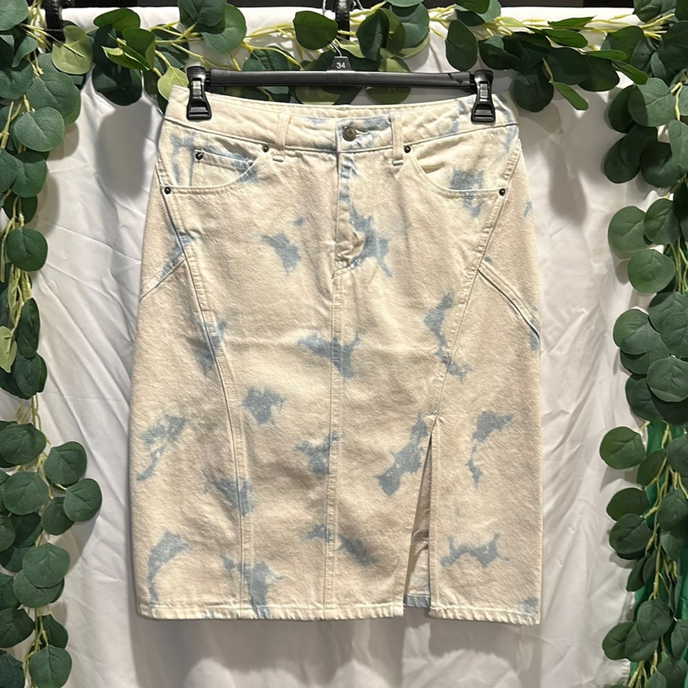 BNWT Future Collective Denim Skirt Size 6